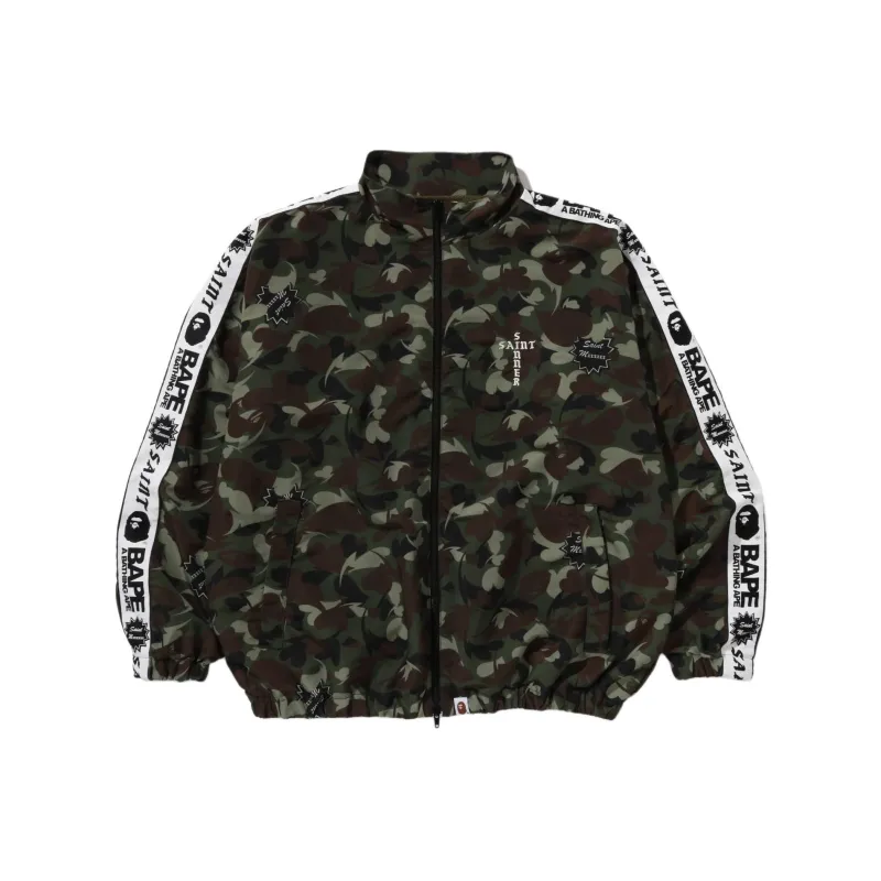 Bape X Saint Mxxxxxx Heart Camo Track Jacket-0