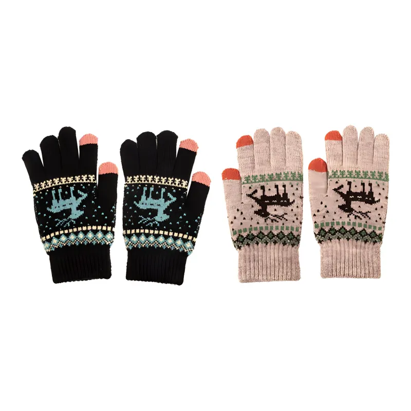 BAIJUAN Knit Gloves Unisex-2