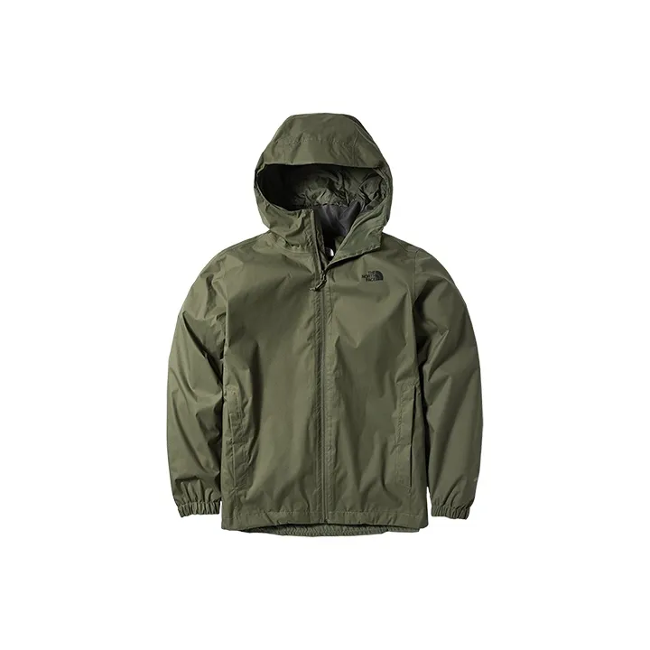 THE NORTH FACE Outdoor Hiking Waterproof And Breathable Windbreaker Jacket Unisex Green Asian Version-0