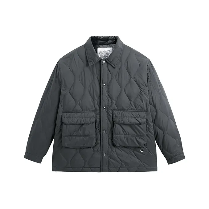 PEACEBIRD MEN x Daria Song Down Jacket Men's Gray-0