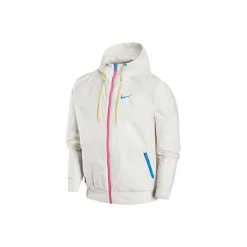 Nike Woven Sports Hooded Windbreaker Jacket 'White'