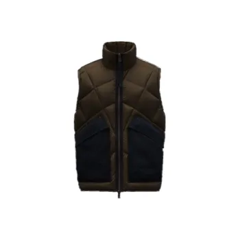 Moncler Vests Men Army Green