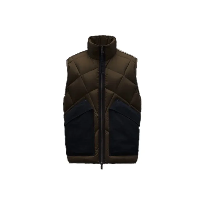 Moncler Vests Men Army Green-0