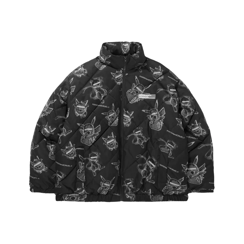 HARSH AND CRUEL Puffer Jackets Unisex-0