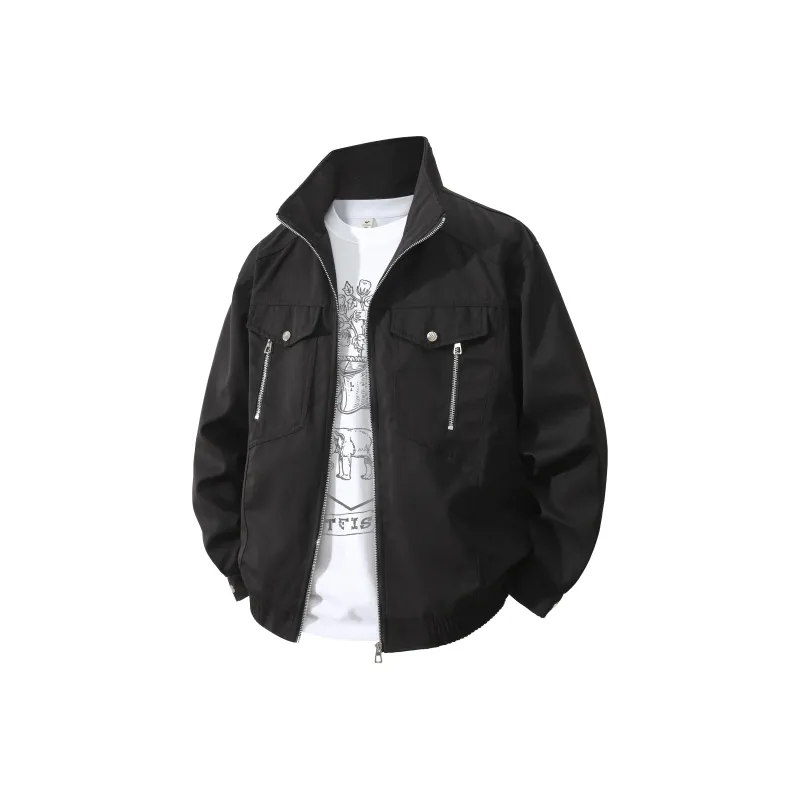 FASTFISH Jackets Coats Unisex Black-0