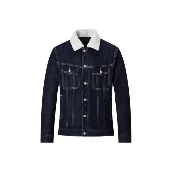 SEPTWOLVES Denim Jacket Men's Navy Blue