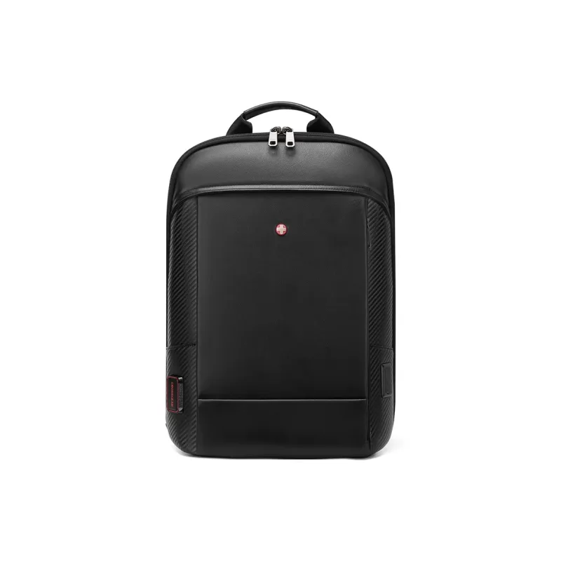 CROSSGEAR Cow Leather Backpack Regular Unisex Black-1