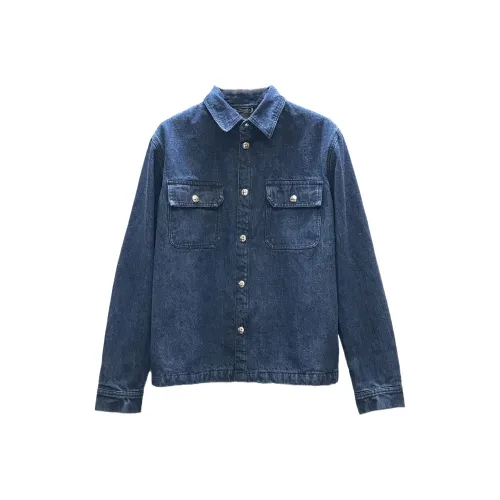 Chrome Hearts Denim Jackets Men Blue