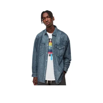 ALLSAINTS Denim Jackets Men Blue