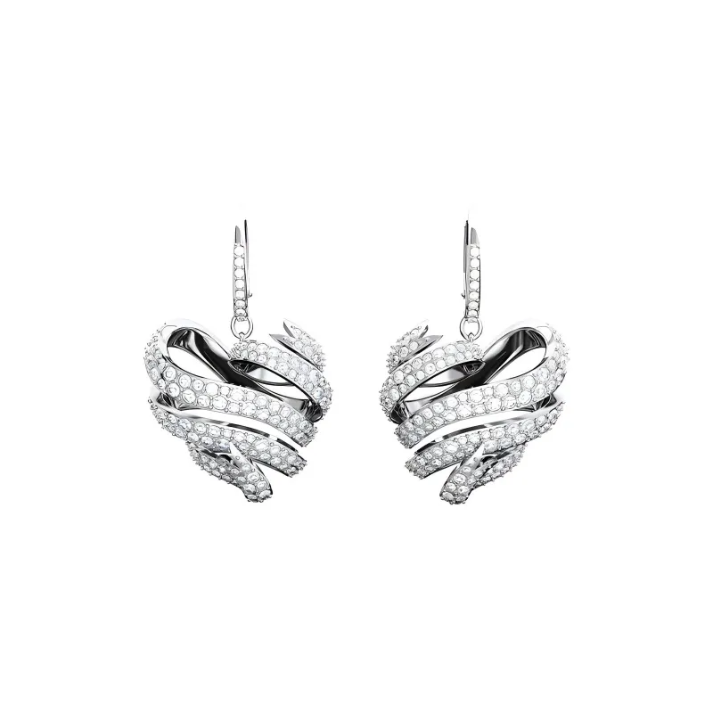 Swarovski Volta Earrings Women's Silver-1