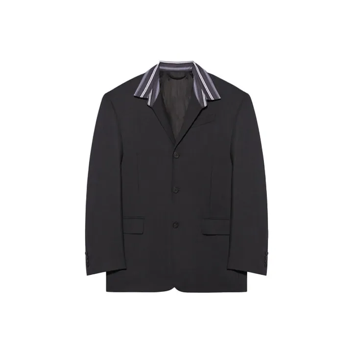 Balenciaga Business Suit Coat Unisex Black-0