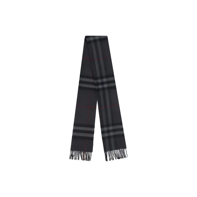 Burberry Checked Fringed Edge Scarf-1