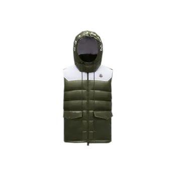 Moncler Vests Men Dark Green