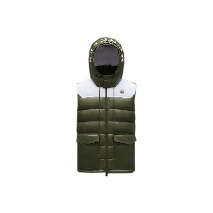 Moncler Vests Men Dark Green-0