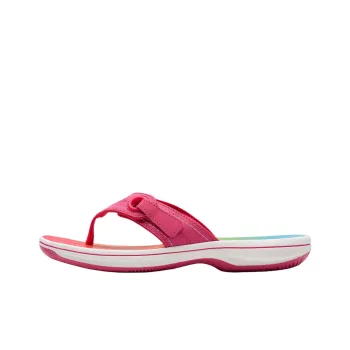 Clarks Abrasion Resistant Flip Flops Women's Rose Red