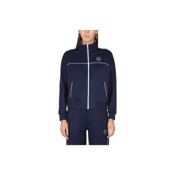 SPORTY & RICH Embroidered logo Zip up Jacket