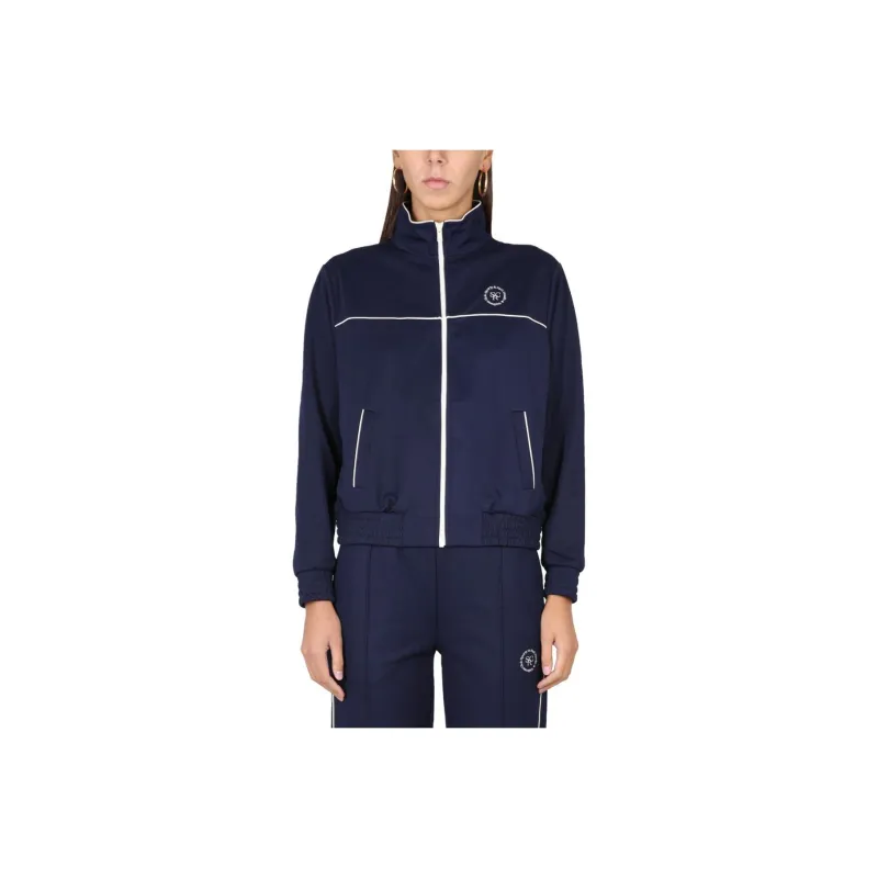 SPORTY & RICH Embroidered logo Zip up Jacket-0