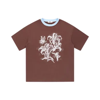 EMPTY REFERENCE Short Sleeved T Shirts Unisex Brown