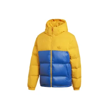 Adidas Originals Down Jacket Winter Men's Yellow Blue Multicolor