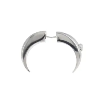 FANSIZHE Metal Earrings Women's Silver