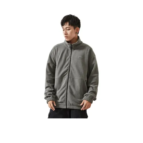 Tonlion Jackets Coats Men's Thin Ink Gray
