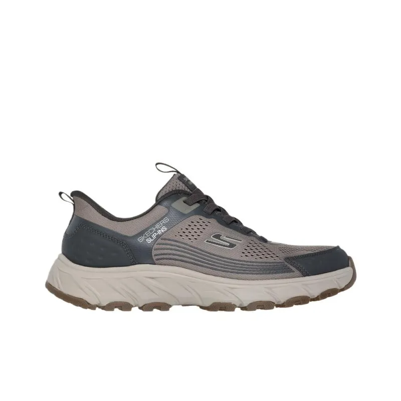 Skechers Hillcrest Low Top Hiking Shoes Men's Brown Gray-1