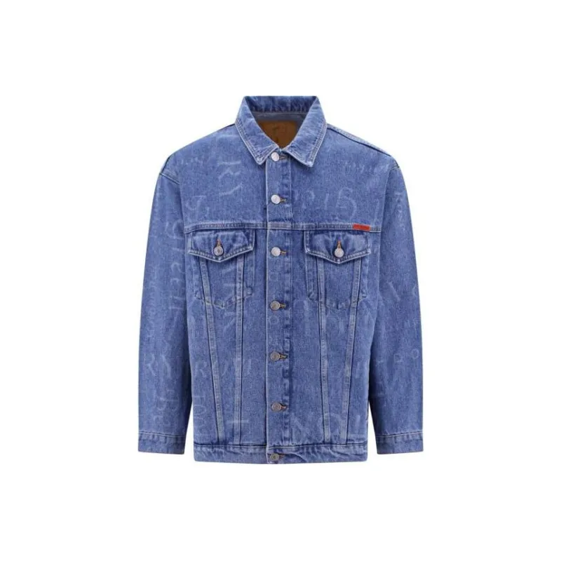 Martine Rose Denim Jackets Men Dark Blue-0