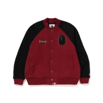 A BATHING APE Sweat Varsity Jacket