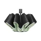 [Manual Opening and Closing]8-Rib Outward-Curling Hair-Light Green