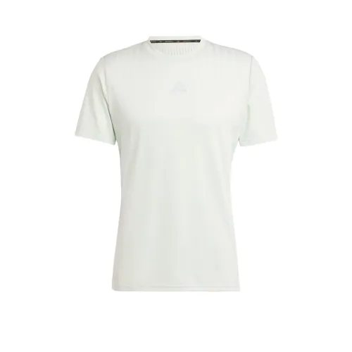 Adidas Airchillblack T Shirt Men's Linen Green