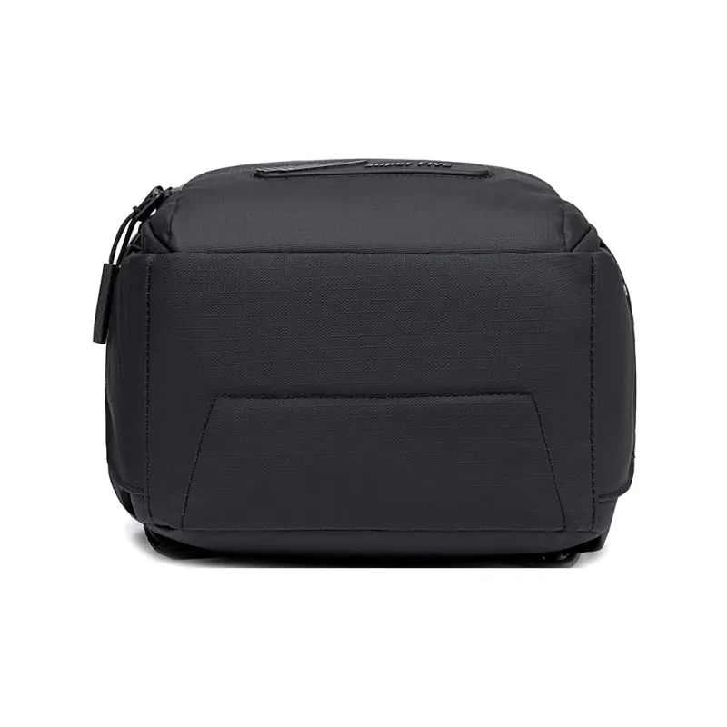 Super Five Polyester Backpack Regular Unisex Black/Orange/Gray/Ecru-4