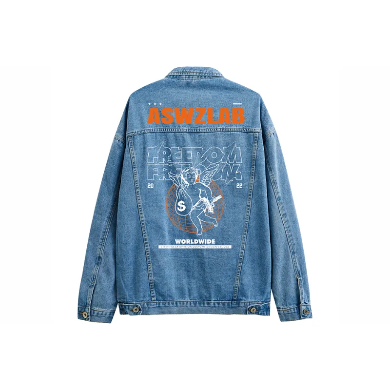 ASWZ Denim Jackets Unisex-6
