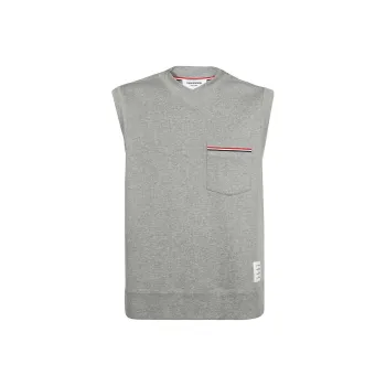 THOM BROWNE RWB stripe Cotton Vest