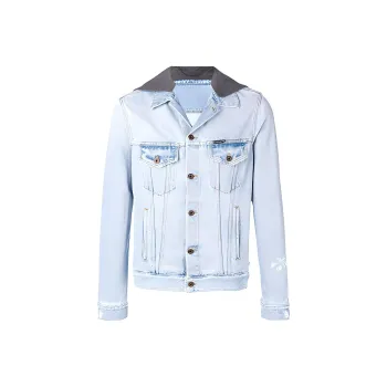 OFF WHITE SS19 Denim Jacket Men's Blue