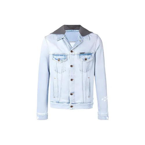 OFF WHITE SS19 Denim Jacket Men's Blue