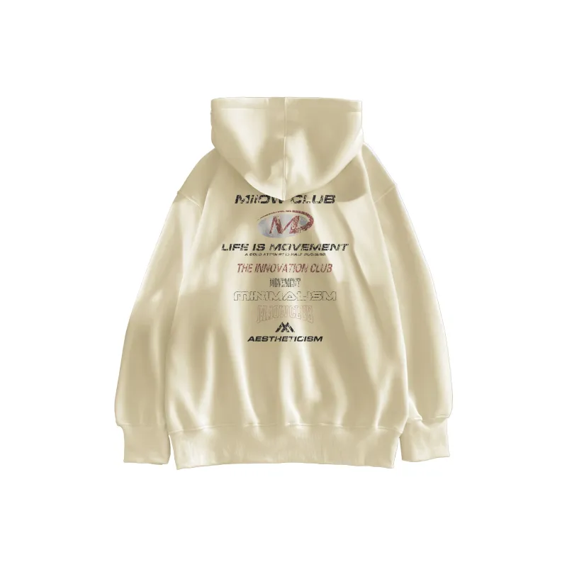 MIIOW Trend Party Series Sweatshirt Unisex Black-7