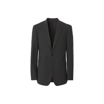 Burberry Stretch Wool Tailored Jacket