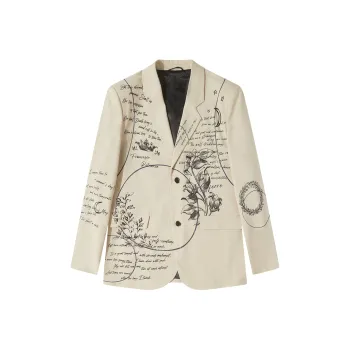 GF Ferré Business Suits Unisex Brown With Print