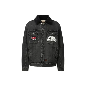 EVISU Denim Jackets Men Black