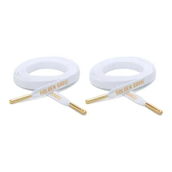 Golden Goose Polyester Shoelaces Men's White