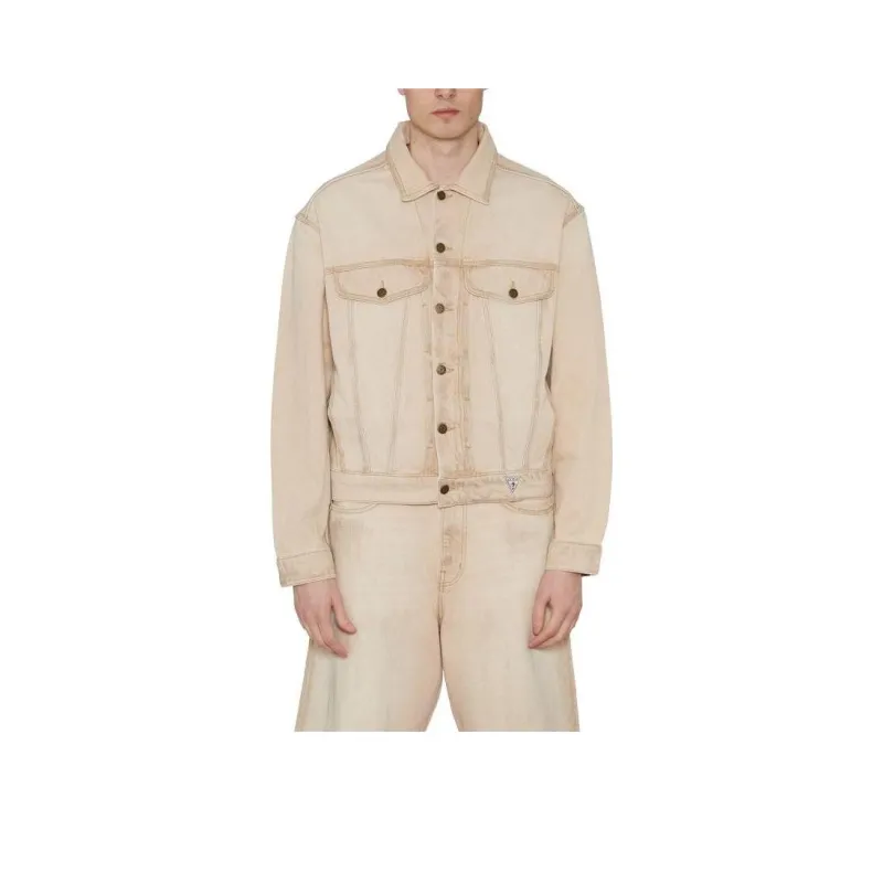 GUESS Jackets Men Ecru-0
