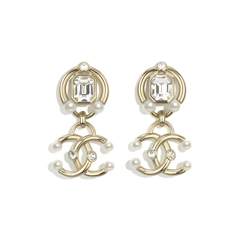 CHANEL Earrings Women's Gold-0
