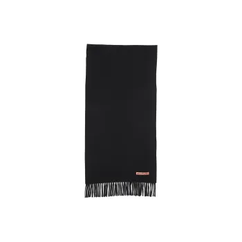 Acne Studios Logo Patch Fringed Scarf