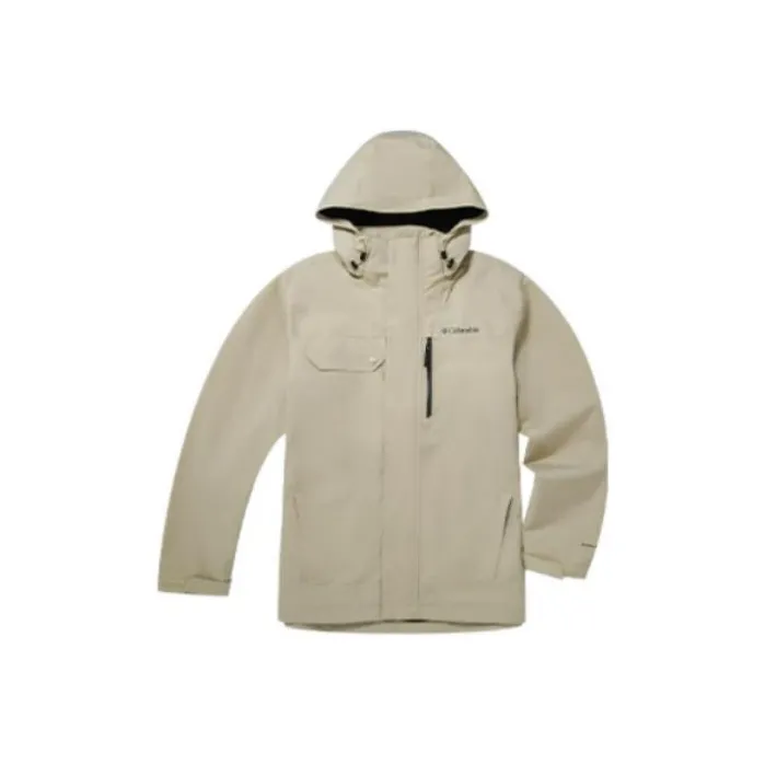 Columbia Waterproof And Windproof Windbreaker Jacket Men's Khaki-0