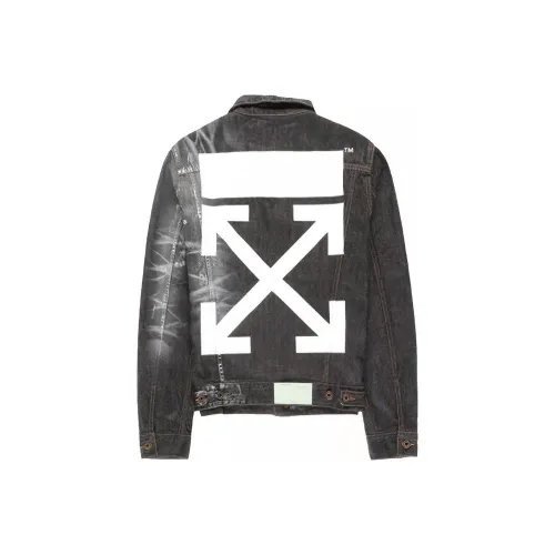 OFF WHITE Denim Jacket Men
s Black