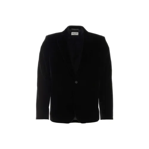 SAINT LAURENT Velvet Long Sleeved Blazer