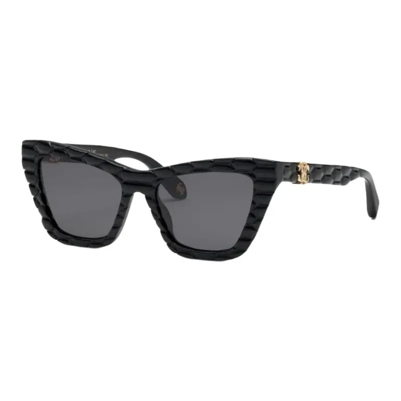Roberto Cavalli Acetate Cat Eye Sunglasses Men's Black-0