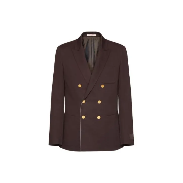 Valentino Jackets Coats Men's Ebony-0
