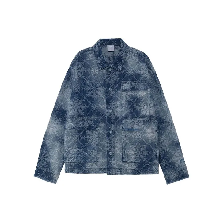 LiNing CF Journey Series Denim Jacket Unisex Blue-0