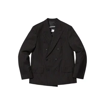 Supreme Jean Paul Gaultier Pinstripe Double Breasted Blazer